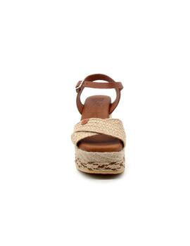 Sandalia Oh My Sandals 5476 cuero/beige para mujer