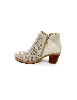 Botin Chika 10 TONIA 14 beige para mujer