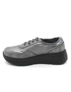 Zapato Deportivo My Soft 24M634 plomo para mujer