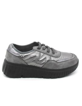 Zapato Deportivo My Soft 24M634 plomo para mujer