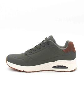 Zapatilla Skechers Uno - Suited On Air verde homb