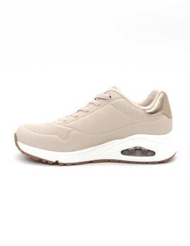 Zapatilla Skechers Uno - Shimmer Away beige