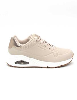 Zapatilla Skechers Uno - Shimmer Away beige