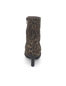 Botín Wonders 7111 leopardo de tacón para mujer