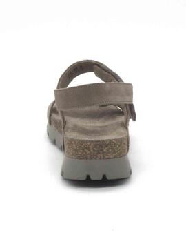SELMA B19 PANANA JACK SANDALIA  TAUPE PLANA