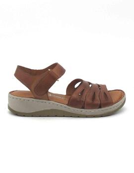 Sandalia 48 HORAS 514301/11 de color cuero para mujer