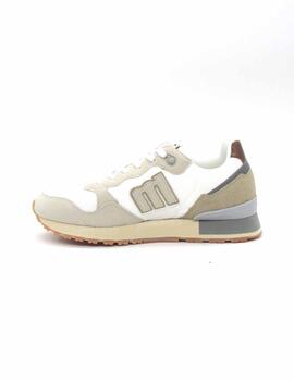 Zapatilla Mustang 84427 de color blanco con cordón para homb