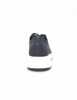 Zapatilla Ecoalf CONDEKNITALF de color azul indigocon cordón