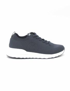 Zapatilla Ecoalf CONDEKNITALF de color azul indigocon cordón