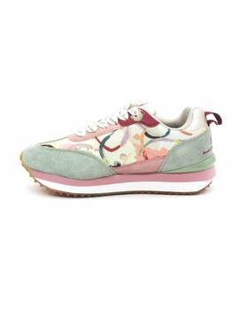 Zapatilla Anekke 40360 multiolor con cordón para mujer