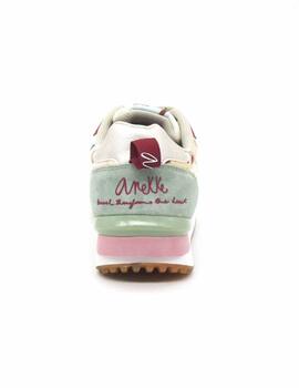 Zapatilla Anekke 40360 multiolor con cordón para mujer