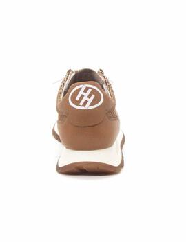 Zapato deportivo Hispanitas BHV253869 de color blanco/cuero