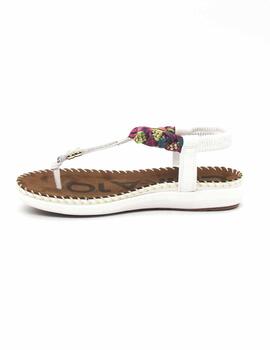 Sandalia Chika10 CANELON 04 de color blanco