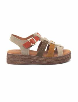 Sandalia Chika10 MAYRA 10 de color cuero