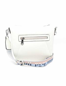 Bolso bandolera 251394 de color blanco para mujer
