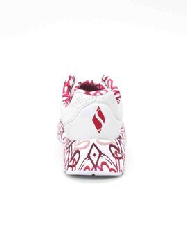 Zapatilla Skechers 314976/WRPK blanco/rojo/rosa para niña