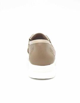 Mocasín 24HRS 26429 color tostado para mujer