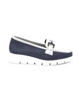 Mocasín 24HRS 26429 de color navy para mujer