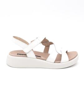 Sandalia Wonders C-6541 blanco de charol