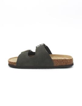 Sandalia Bio  Mysoft 25M075 de color Kaki para mujer