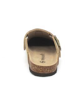 Zueco Mysoft 25M076 de color arena para mujer