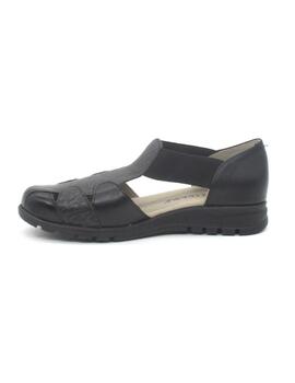 Sandalia Pitillos cangrejera 20100 de color negro para mujer