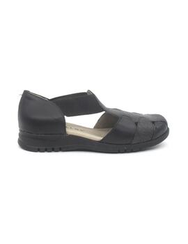 Sandalia Pitillos cangrejera 20100 de color negro para mujer