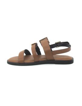 Sandalia Wonders AB-1340 de color cuero para mujer
