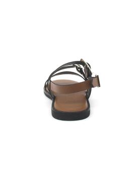 Sandalia Wonders AB-1340 de color cuero para mujer