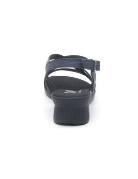Sandalia 24 HORAS 26519 de color azul para mujer