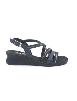 Sandalia 24 HORAS 26519 de color azul para mujer