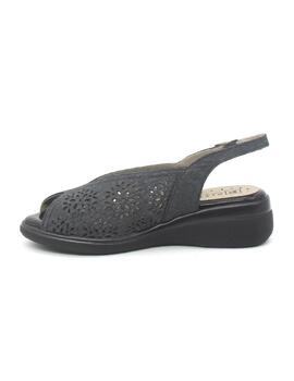 Sandalia Pitillos 10342 de color negro para mujer