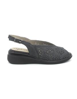 Sandalia Pitillos 10342 de color negro para mujer