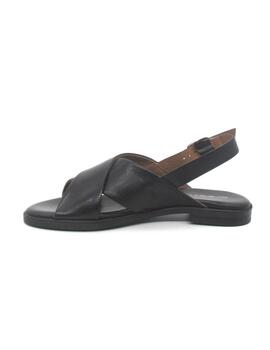 Sandalia Creator IB23262 de color negro plana para mujer