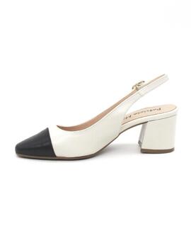 Zapato destalonado Patricia Miller 6315 negro/crem