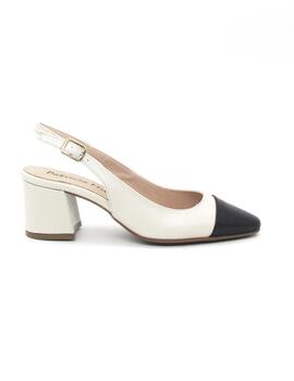 Zapato destalonado Patricia Miller 6315 negro/crem