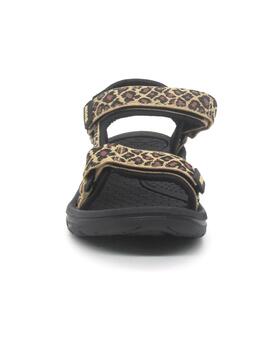 Sandalia Mustang 60804 de color beige/negro
