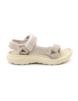 Sandalia Mustang 60804 de color beige para mujer