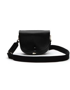 Bolso LACOSTE Mujer Negro Round Crossover NF2117CE