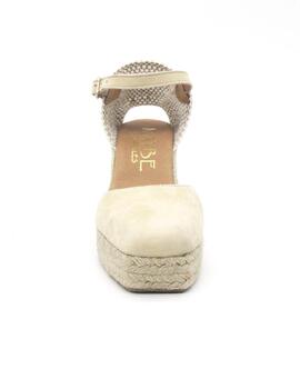 Alpargata Maybe FIONA de color beige con cuña para mujer