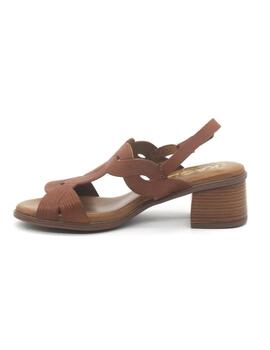 Sandalia Kaola 2731 de color cueron con tacón para mujer