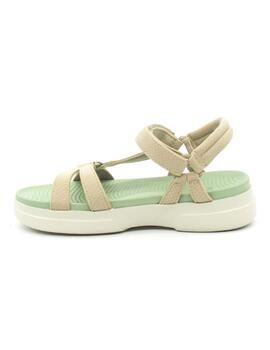 Sandalia Pitas CLAIRE de color beige para mujer