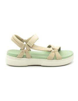 Sandalia Pitas CLAIRE de color beige para mujer