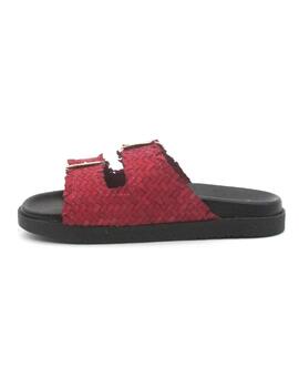 Sandalia Bio Wikers R-64787 rojo oara mujer