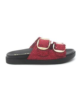 Sandalia Bio Wikers R-64787 rojo oara mujer