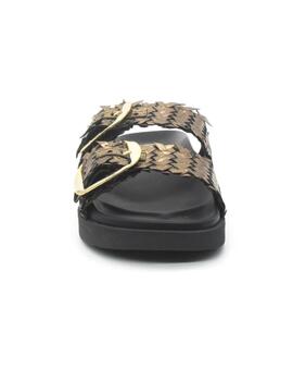 Sandalia Bio Wikers R-64787 de color bronce para mujer