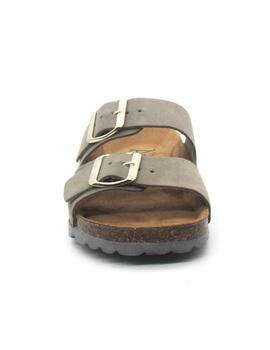 Sandalia Bio Autenti 0747 color piedra con serraje