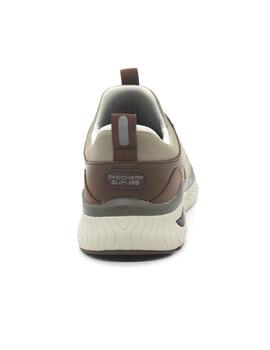 Zapatilla Skechers 205340/TPBR color taupe/marrón para hombr