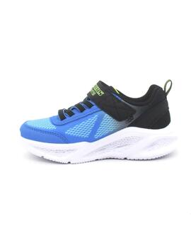 Zapatilla Skechers 401495L/BKBL de color negro/azu para niño