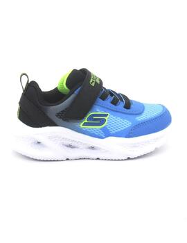 Zapatilla Skechers 401495N/BKBL de color negro/azul para niñ